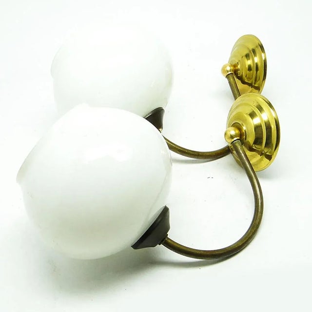 Art Deco Style Wall Lamps, Poland, 1950s, Set of 2 For Sale - Image 6 of 7