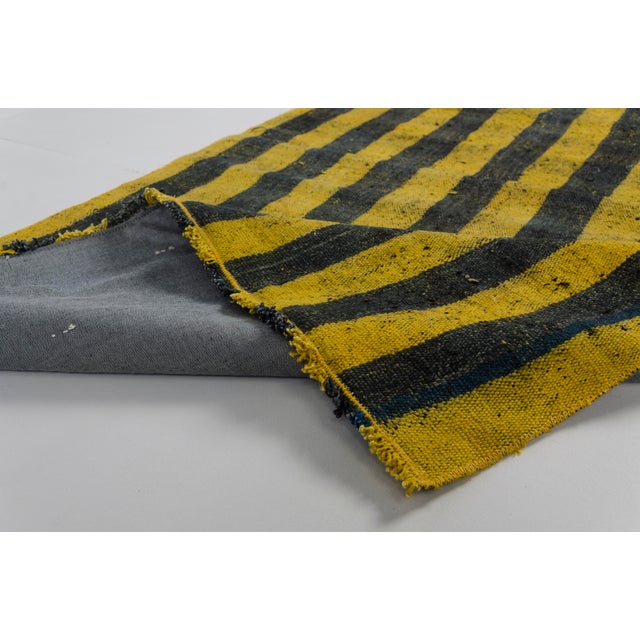 Vintage Organic Stripe Kilim Rug For Sale - Image 6 of 10