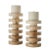 Marble Stacked Disk Candle Stand Set For Sale