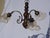 3-Light Chandelier in Wood, Bronze and Glass, 1980s For Sale - Image 12 of 13