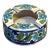 Blue Floral Ceramic Indian Ashtray For Sale