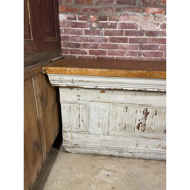Mid 19th Century Antique Pine Eastern Shore Store Counter For Sale - Image 9 of 11