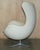 Set of Cream Leather Egg Chair & Footstool from Fritz Hansen For Sale - Image 12 of 18