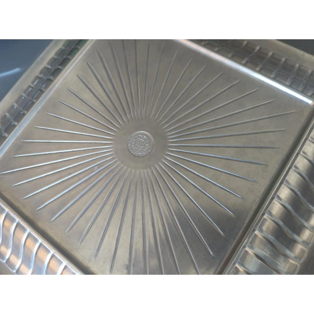 Contemporary Wilton & Armitage Fluted, 2 of Different Sized Pewter Serving Trays For Sale - Image 3 of 4
