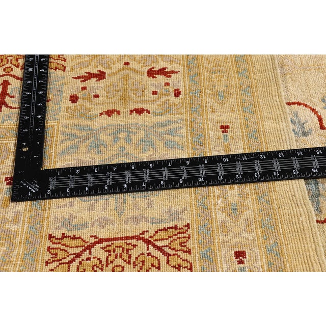 Tan Vintage Pakistani Rug - 08'10 x 11'02 For Sale - Image 8 of 11