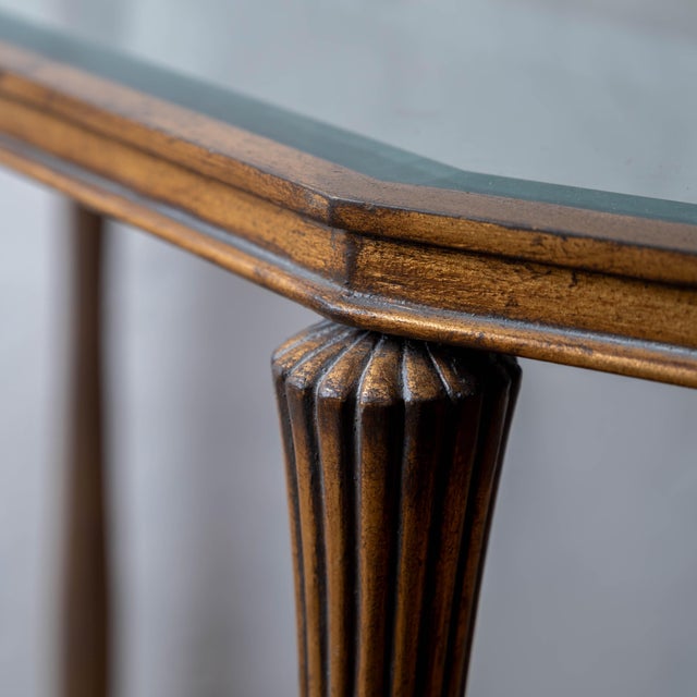 Art Deco French Art Deco Gilt Console Table, c.1970s For Sale - Image 3 of 11