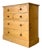 Antique English Pine Chest of Drawers With Block Plinth Base For Sale