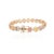 Not Yet Made - Made To Order 18k Rose Gold Heart Cut Multi Sapphire Halo Diamond Bracelet For Sale - Image 5 of 8