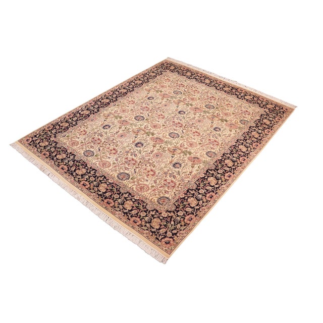 Designed with mesmerizing intricacy and gorgeous color palette, this hand-knotted masterpiece demonstrates the beauty and...