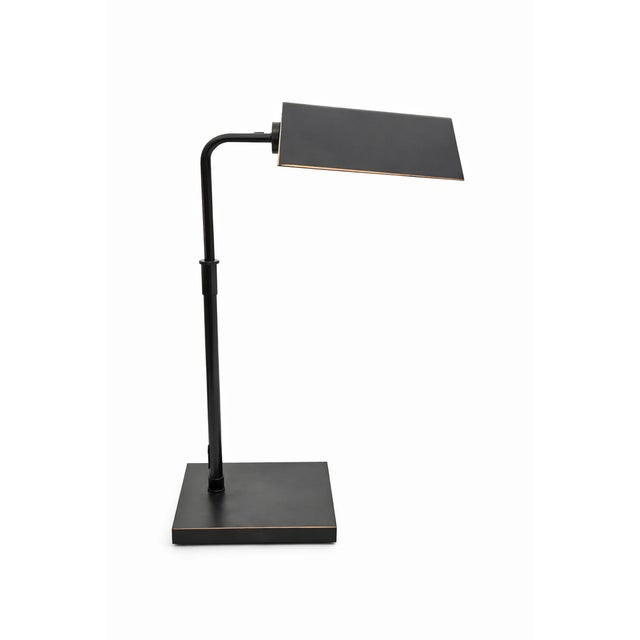 Metal Ralph Lauren Agatha O. Extendable Banker’s Desk Lamp For Sale - Image 7 of 7