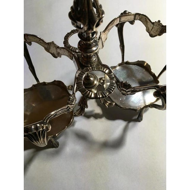 George IV Silver Cruet Service Set with Two Cut Glass Bottles, London, 1750s, Set of 3 For Sale - Image 10 of 18