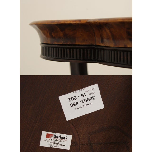 Empire Style Mahogany and Faux Tortoise Shell Side Table | Chairish