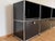 Black Ral 9011 Sideboard with 8 Compartments, 4 Doors and Pull-Out Shelf by Fritz Haller for USM Haller, Switzerland, 2000s For Sale - Image 4 of 18