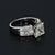 Contemporary 2ct Gia Certified Princess Cut Diamond Engagement Ring in 18k White Gold - Size 5 For Sale - Image 3 of 9
