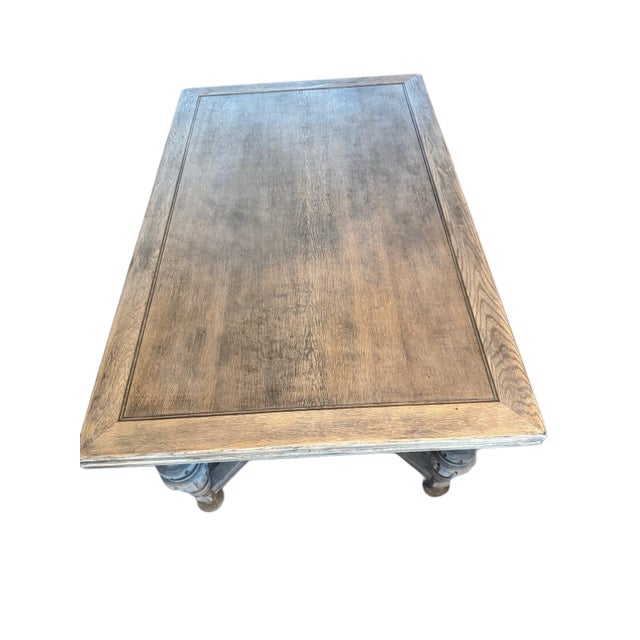 Jacobean Jacobean Bleached Wood Antique Extendable Dining Table For Sale - Image 3 of 9