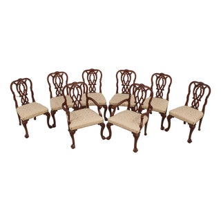Karges Set of 8 Chippendale Clawfoot Dining Room Chairs For Sale