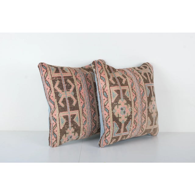 Anatolian Carpet Cushion Cover - Set of Two Elevate your home decor with these exquisite 20'' x 20'' pillow covers crafted...