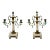 Pair of Louis XVI Style 19th Century Gilt-Bronze and Gilt-Metal and Marble Candelabra For Sale