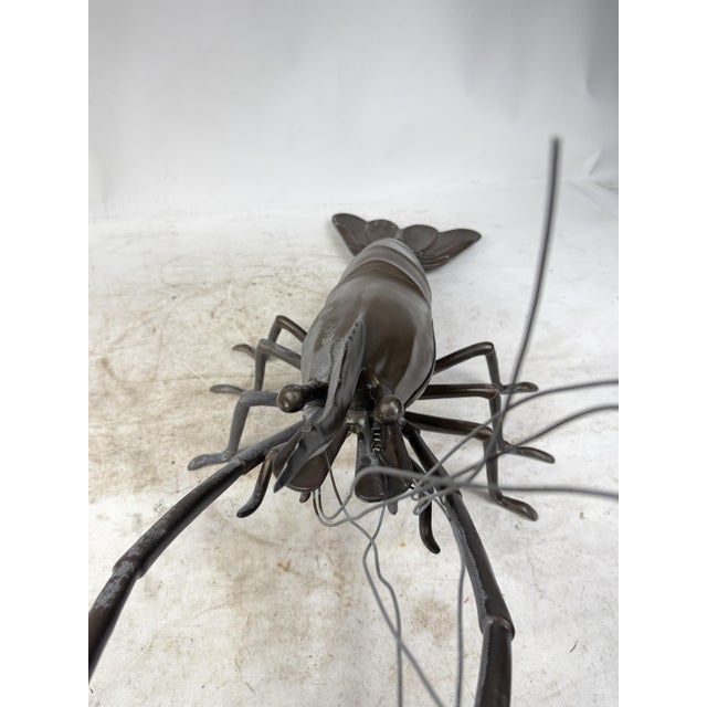 Japanese Lobster Sculpture in Bronze For Sale - Image 4 of 10