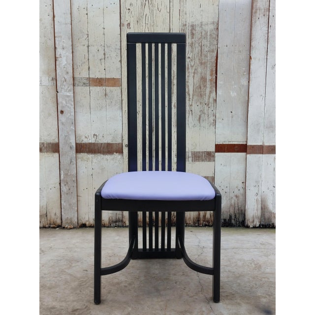 Set of 4 Model L4K 252 High-Back Dining Chairs by Liberty Furniture, Canada, 1980s For Sale - Image 6 of 13
