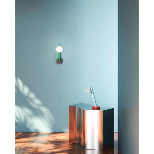 Not Yet Made - Made To Order Orange and Pink Tube with Globes and Cones Desk Light by Atelier Areti For Sale - Image 5 of 6