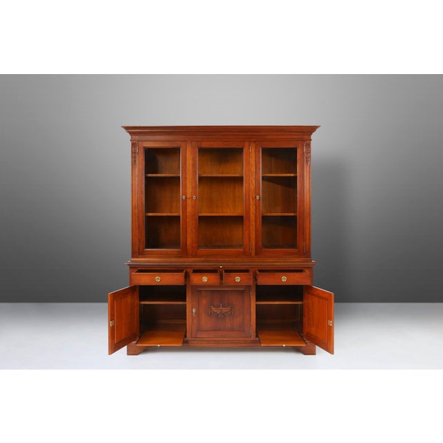 English Wooden Bookcase, 1950s For Sale - Image 6 of 18