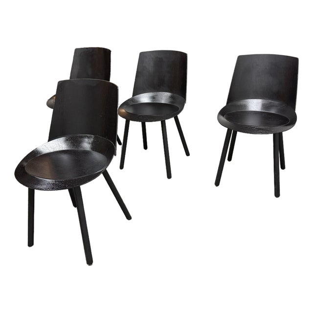 Stefan Diez for E15 Ch04 Houdini Side Chairs, Set of Four For Sale