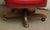Mid 20th Century Fairfield Red Rolling Chair For Sale - Image 6 of 11