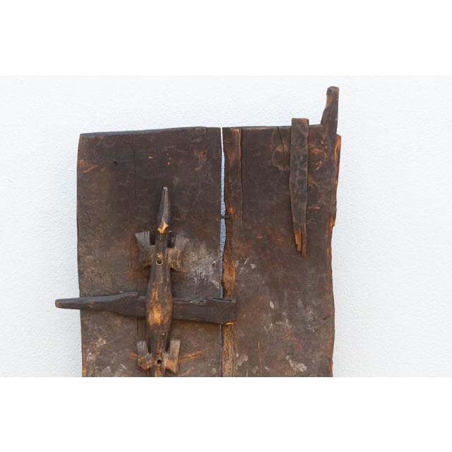 African Ancient Primitive Bamana Ta-Koy Lock African Door For Sale - Image 3 of 8