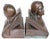 Pr. Bronze Finish Clad Dante and Beatrice Bookends by Jennings Brothers C. 1930's For Sale - Image 10 of 12