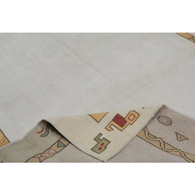 Vintage Turkish Anatolian Hand Knotted Wool Rug, 5'7x9 For Sale In New York - Image 6 of 6