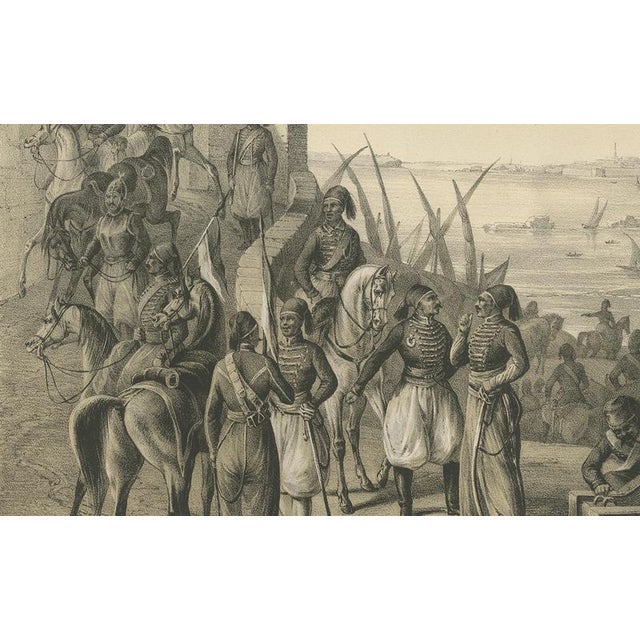 Egyptian Regular Cavalry on the Nile, 1846, Paper For Sale - Image 6 of 9