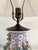 Vintage Chinese Porcelain Floral Lamp With Dragon Relief For Sale - Image 10 of 12