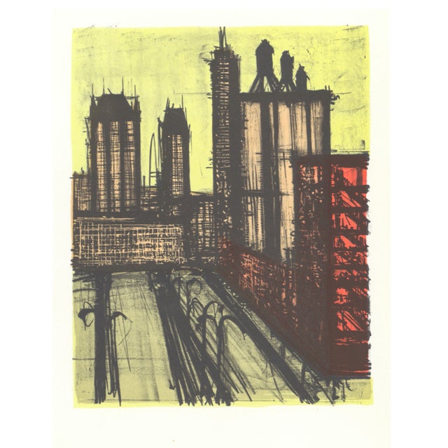 Lithograph by Bernard Buffet from "Bernard Buffet Lithographs", the English version of "Bernard Buffet Oeuvre Grave",...