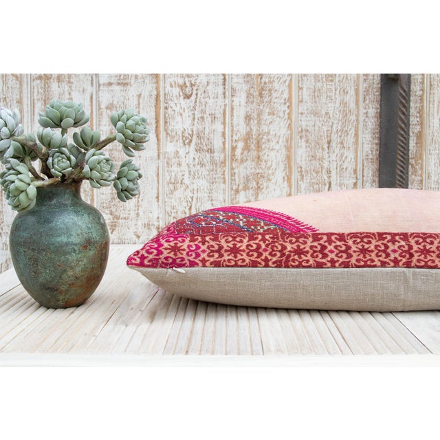 Antique Maira Sindh Silk Pillow For Sale In Los Angeles - Image 6 of 9
