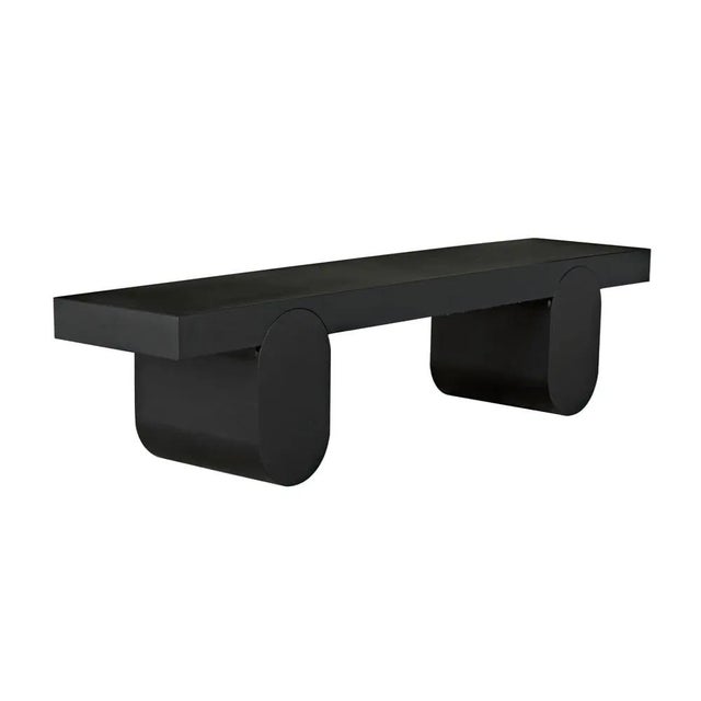 Noir Evora Coffee Table, Black Metal For Sale - Image 4 of 6