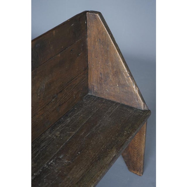 Small Antique 18th Century Oak Hall Bench For Sale - Image 13 of 18