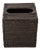 Artifacts Rattan Column Tissue Box Cover in Tudor Black For Sale