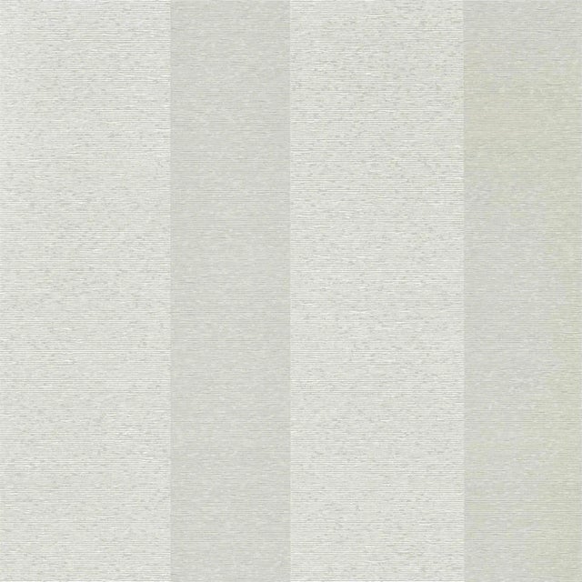Zoffany Ormonde Stripe Wallpaper in Silver For Sale