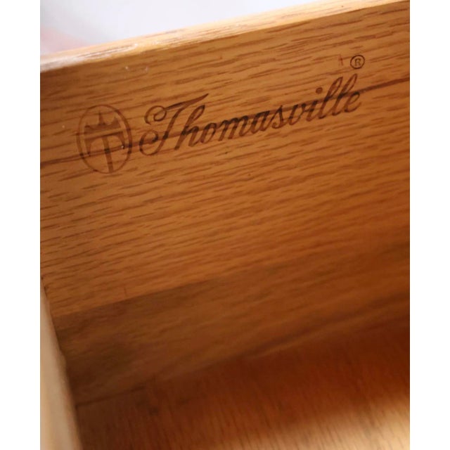 Yellow Mid-Century Thomasville Faux Bamboo Bar Cart For Sale - Image 8 of 8