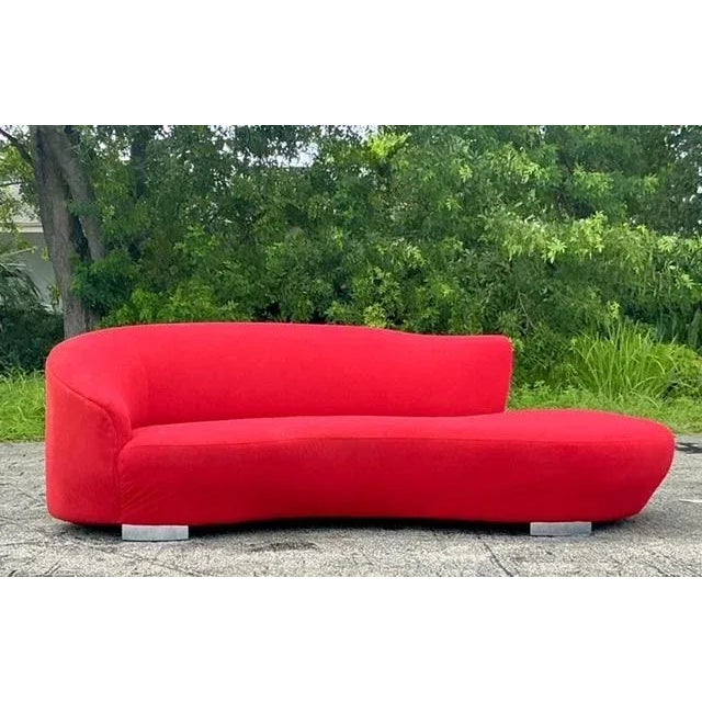 Mid-Century Modern Vintage Boho Cloud Sofa After Weiman For Sale - Image 3 of 8