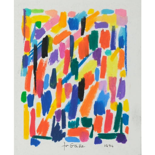 Françoise Galle, Palette en Fête, Pastel For Sale