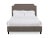 Casa Cosima Reagan Queen Bedframe, Mushroom Velvet For Sale - Image 4 of 4