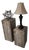 Stunning Pair of Travertine Pedestals For Sale