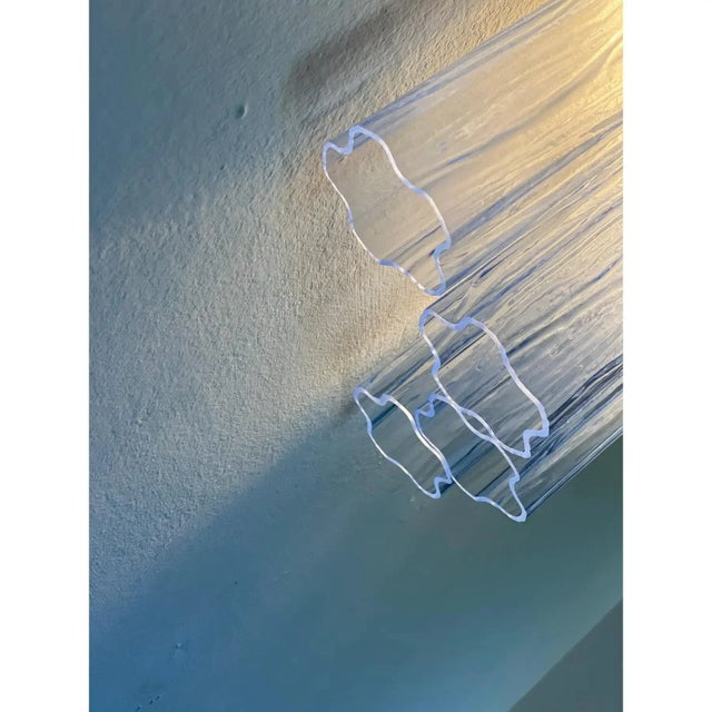 Light-Blue Tronchi Murano Glass Wall Sconces by Simoeng for Simoeng, Set of 2 For Sale - Image 9 of 11