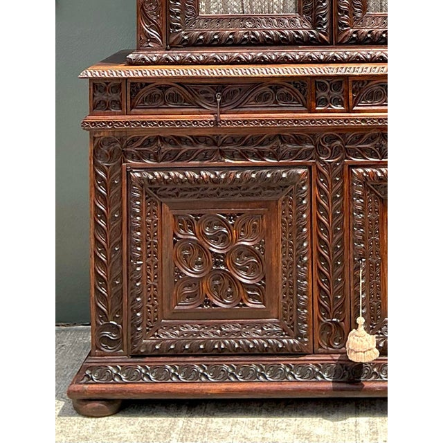 Coffee Vintage French Hand Carved Cabinet For Sale - Image 8 of 12