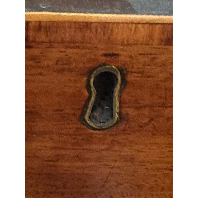 1770 Georgian Solid Mahogany Side Table With Prince of Wales Hardware For Sale - Image 4 of 12