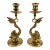 20th Century Brass Brighton Dolphin Neoclassical Candle Holders - a Pair For Sale