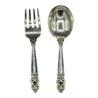 Mid-20th Century Sterling Silver Baby Set “Royal Danish” by International For Sale