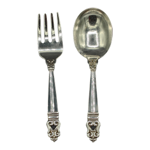 Mid-20th Century Sterling Silver Baby Set “Royal Danish” by International